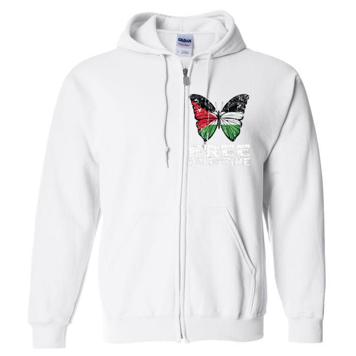 I Stand With Palestine For Their Freedom Free Palestine Full Zip Hoodie