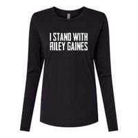 I Stand With Riley Gaines | Save Women's Sports Womens Cotton Relaxed Long Sleeve T-Shirt