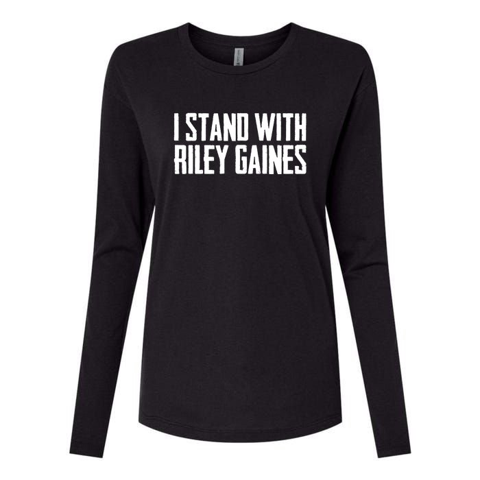 I Stand With Riley Gaines | Save Women's Sports Womens Cotton Relaxed Long Sleeve T-Shirt