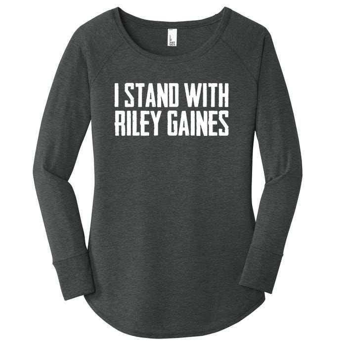 I Stand With Riley Gaines | Save Women's Sports Women's Perfect Tri Tunic Long Sleeve Shirt