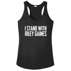 I Stand With Riley Gaines | Save Women's Sports Ladies PosiCharge Competitor Racerback Tank