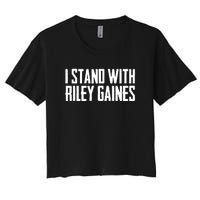 I Stand With Riley Gaines | Save Women's Sports Women's Crop Top Tee