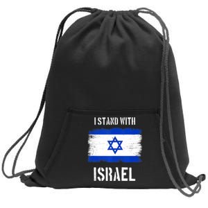 I Stand With Israel Israel Palestine Conflict Support Israel Sweatshirt Cinch Pack Bag