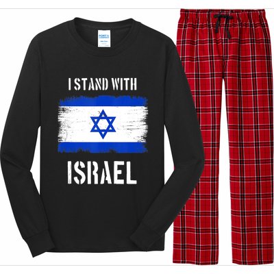 I Stand With Israel Israel Palestine Conflict Support Israel Long Sleeve Pajama Set