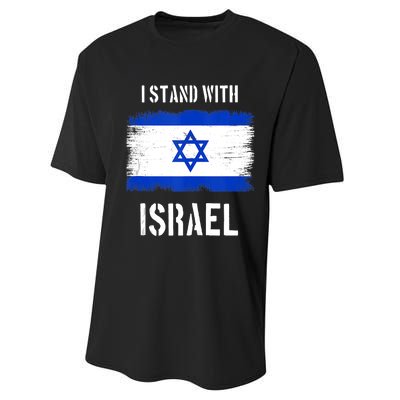 I Stand With Israel Israel Palestine Conflict Support Israel Performance Sprint T-Shirt