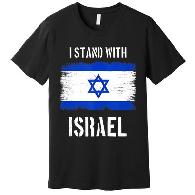 I Stand With Israel Israel Palestine Conflict Support Israel Premium T-Shirt