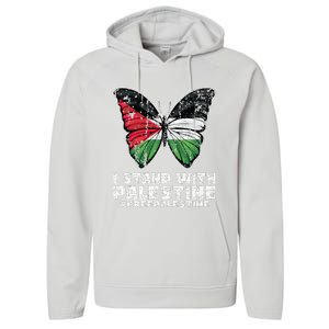 I Stand With Palestine For Their Freedom Free Palestine Performance Fleece Hoodie