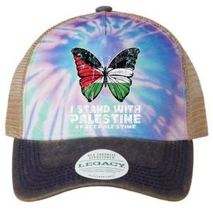 I Stand With Palestine For Their Freedom Free Palestine Legacy Tie Dye Trucker Hat