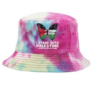 I Stand With Palestine For Their Freedom Free Palestine Tie-Dyed Bucket Hat