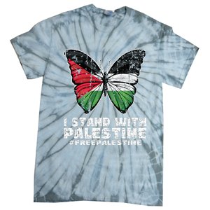 I Stand With Palestine For Their Freedom Free Palestine Tie-Dye T-Shirt