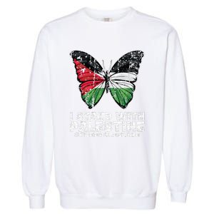 I Stand With Palestine For Their Freedom Free Palestine Garment-Dyed Sweatshirt