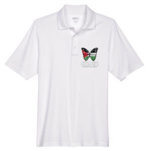 I Stand With Palestine For Their Freedom Free Palestine Men's Origin Performance Pique Polo