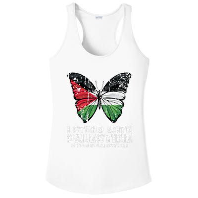 I Stand With Palestine For Their Freedom Free Palestine Ladies PosiCharge Competitor Racerback Tank