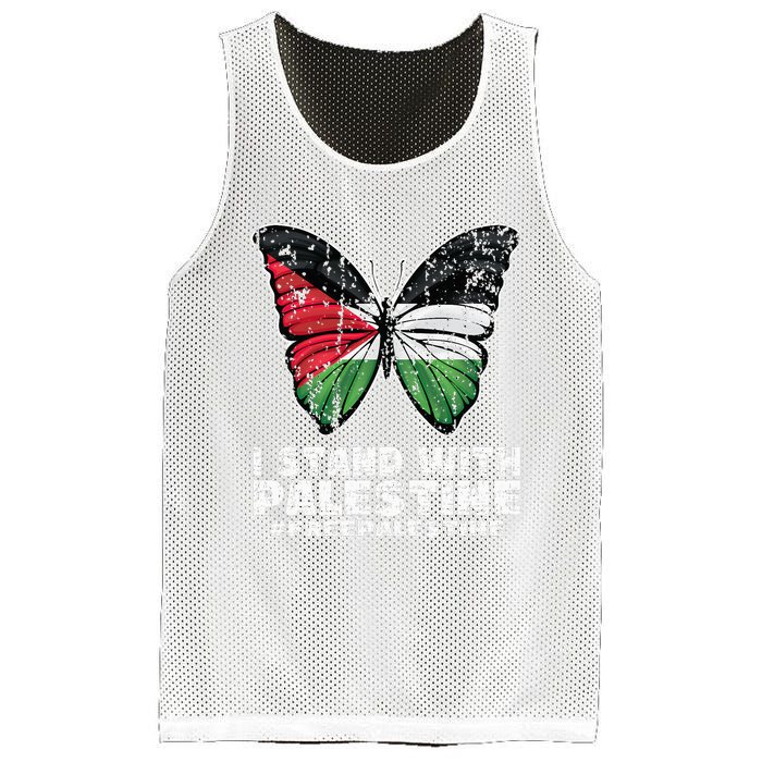 I Stand With Palestine For Their Freedom Free Palestine Mesh Reversible Basketball Jersey Tank