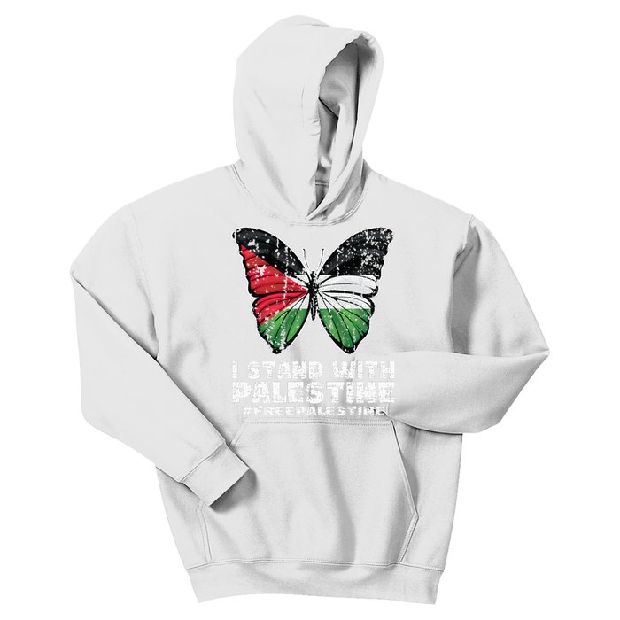 I Stand With Palestine For Their Freedom Free Palestine Kids Hoodie