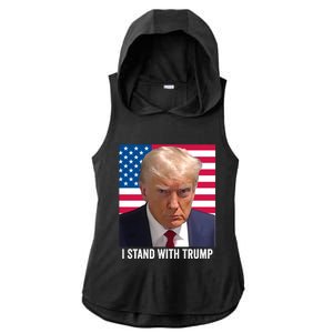 I Stand With Trump Gift Ladies PosiCharge Tri-Blend Wicking Draft Hoodie Tank