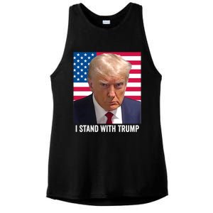 I Stand With Trump Gift Ladies PosiCharge Tri-Blend Wicking Tank