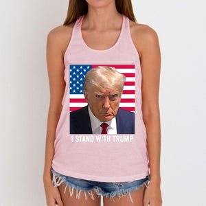 I Stand With Trump Gift Women's Knotted Racerback Tank