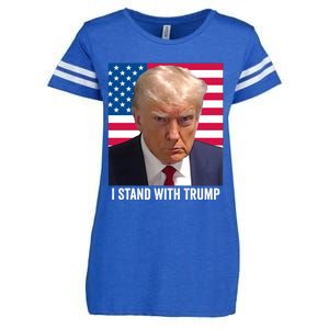 I Stand With Trump Gift Enza Ladies Jersey Football T-Shirt