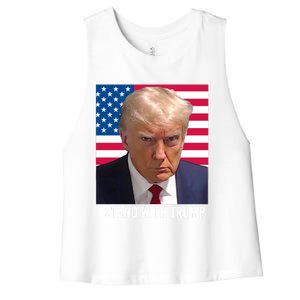 I Stand With Trump Gift Women's Racerback Cropped Tank