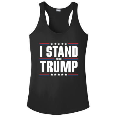 I Stand With Trump: 2024 Election Support Great Gift Ladies PosiCharge Competitor Racerback Tank