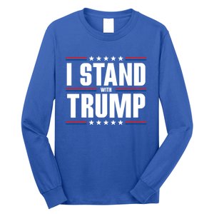 I Stand With Trump: 2024 Election Support Great Gift Long Sleeve Shirt