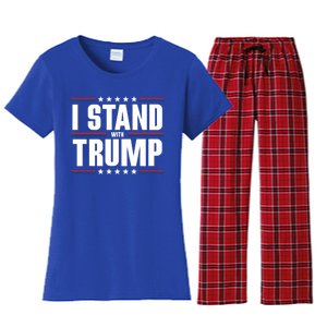 I Stand With Trump: 2024 Election Support Great Gift Women's Flannel Pajama Set