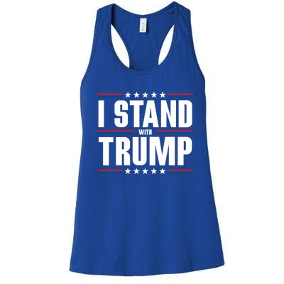 I Stand With Trump: 2024 Election Support Great Gift Women's Racerback Tank