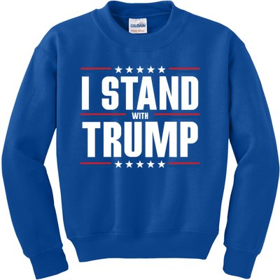 I Stand With Trump: 2024 Election Support Great Gift Kids Sweatshirt