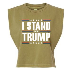 I Stand With Trump: 2024 Election Support Great Gift Garment-Dyed Women's Muscle Tee