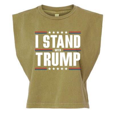 I Stand With Trump: 2024 Election Support Great Gift Garment-Dyed Women's Muscle Tee