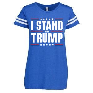 I Stand With Trump: 2024 Election Support Great Gift Enza Ladies Jersey Football T-Shirt