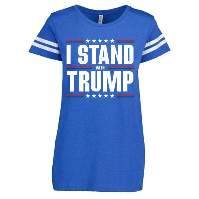 I Stand With Trump: 2024 Election Support Great Gift Enza Ladies Jersey Football T-Shirt