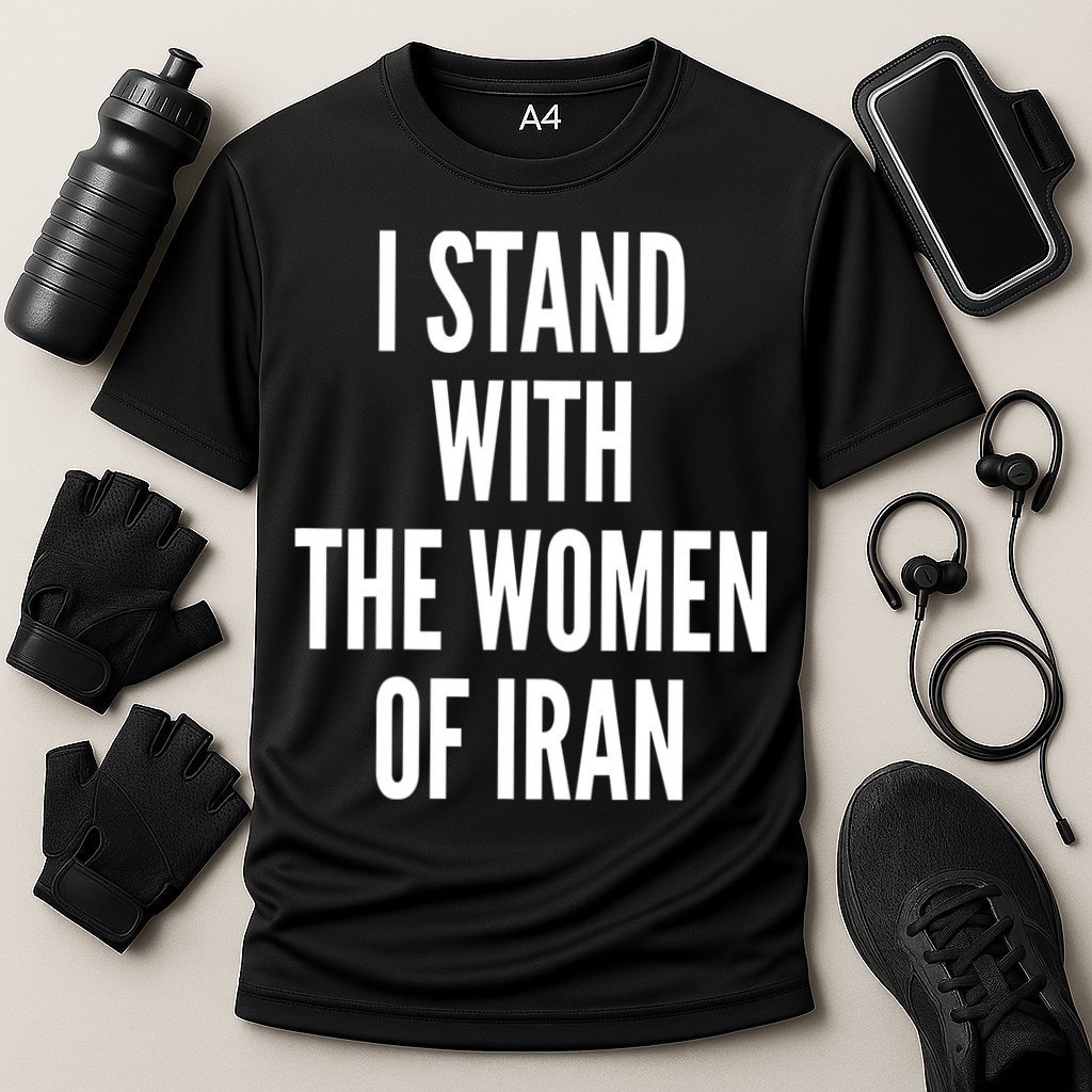 I Stand With The Women Of Iran Iranian Flag, #Freeiran FIST Performance Shirt