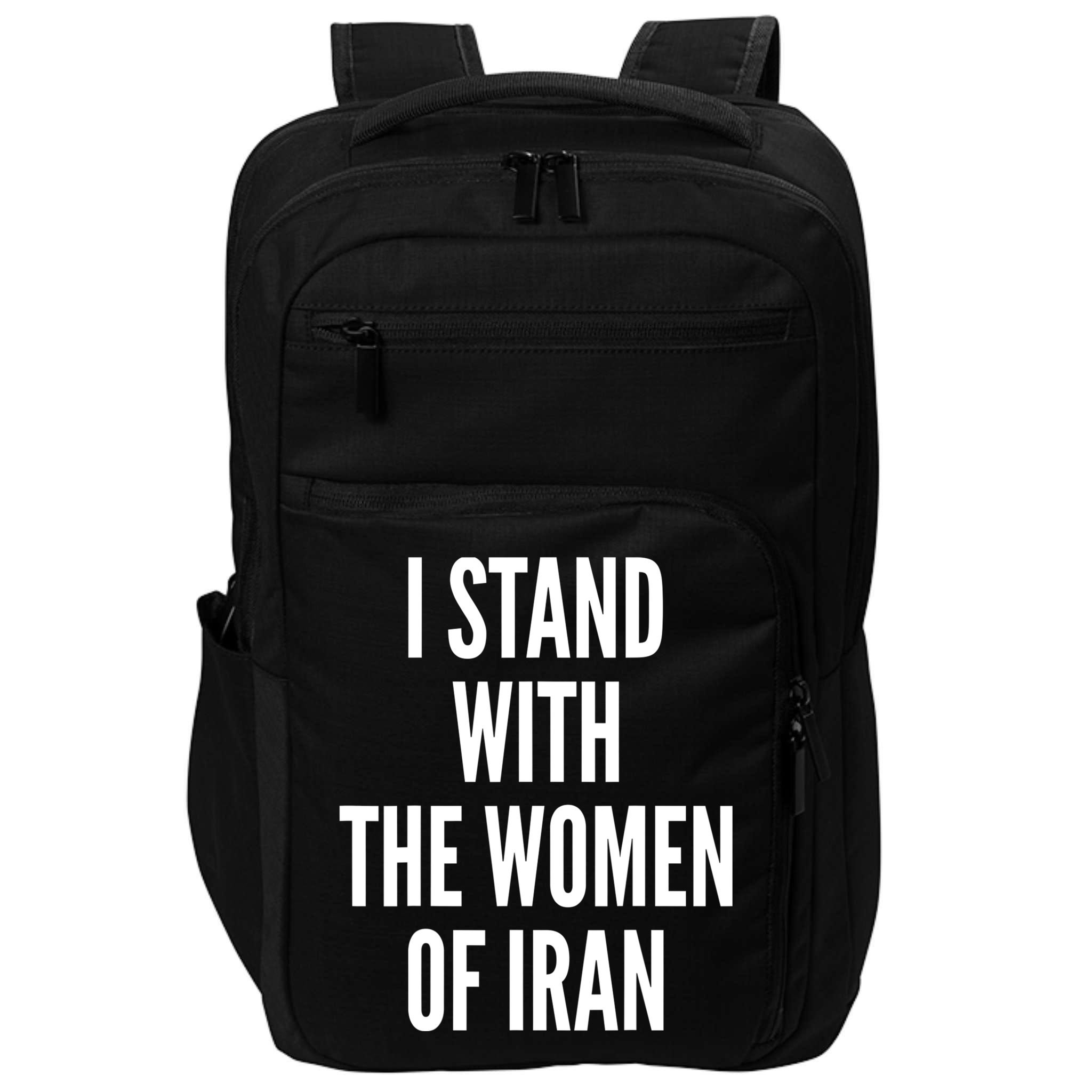 I Stand With The Women Of Iran Iranian Flag, #Freeiran FIST Impact Tech Backpack