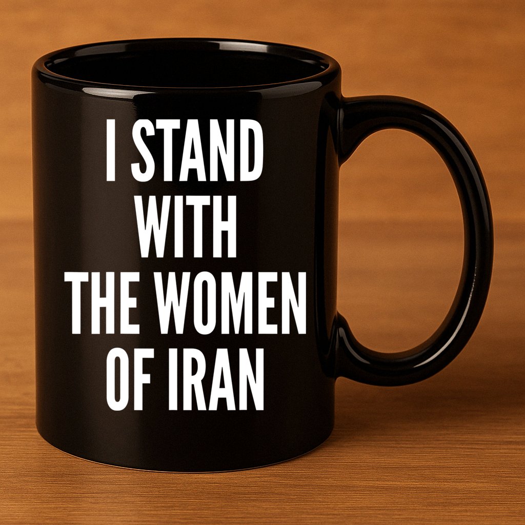 I Stand With The Women Of Iran Iranian Flag, #Freeiran FIST 11oz C Handle Ceramic Mug