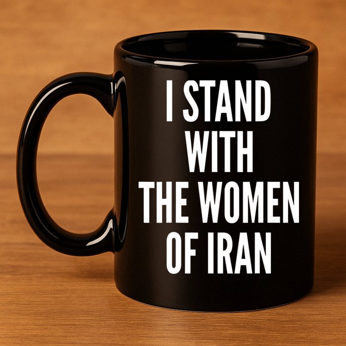 I Stand With The Women Of Iran Iranian Flag, #Freeiran FIST 11oz C Handle Ceramic Mug