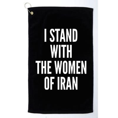 I Stand With The Women Of Iran Iranian Flag, #Freeiran FIST Platinum Collection Golf Towel