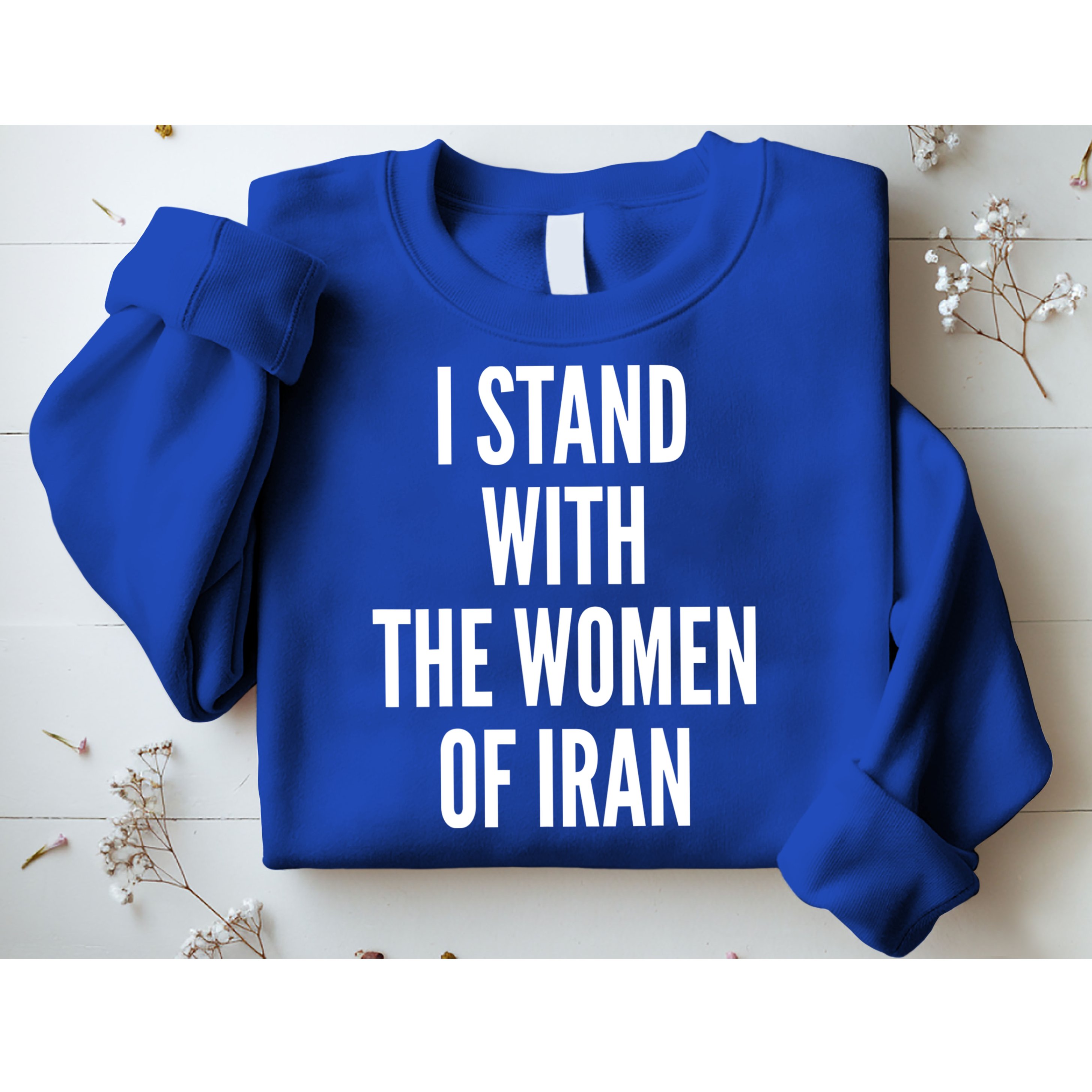 I Stand With The Women Of Iran Iranian Flag, #Freeiran FIST Sweatshirt