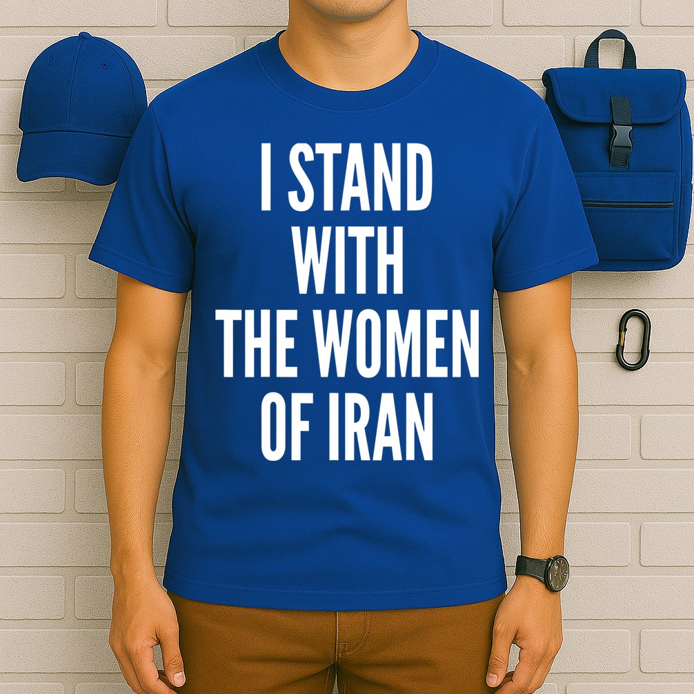 I Stand With The Women Of Iran Iranian Flag, #Freeiran FIST T-Shirt