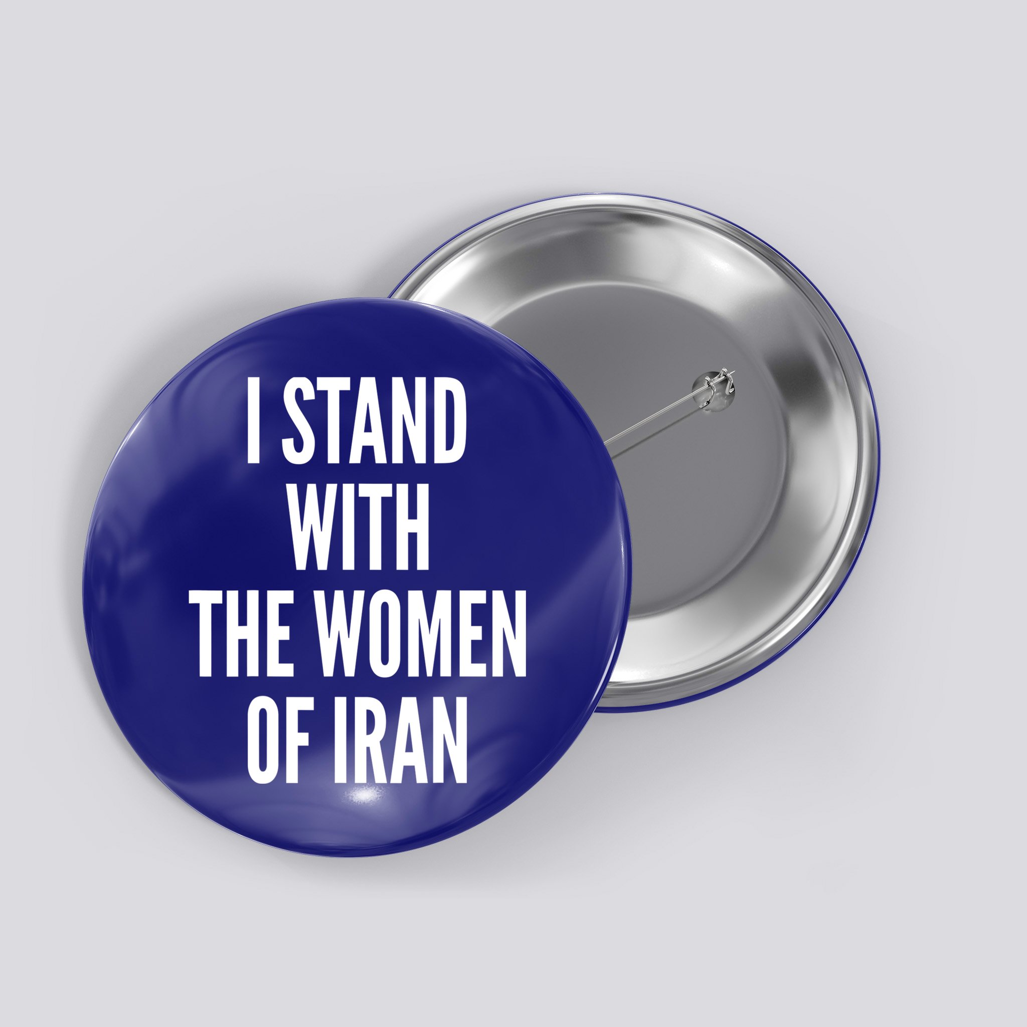 I Stand With The Women Of Iran Iranian Flag, #Freeiran FIST Button