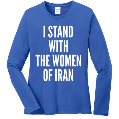 I Stand With The Women Of Iran Iranian Flag, #Freeiran FIST Ladies Long Sleeve Shirt