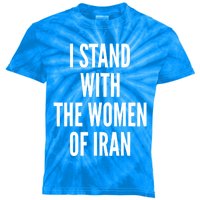 I Stand With The Women Of Iran Iranian Flag, #Freeiran FIST Kids Tie-Dye T-Shirt