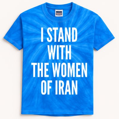 I Stand With The Women Of Iran Iranian Flag, #Freeiran FIST Kids Tie-Dye T-Shirt