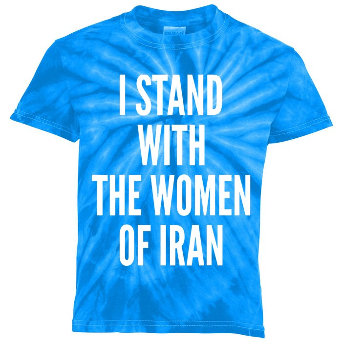 I Stand With The Women Of Iran Iranian Flag, #Freeiran FIST Kids Tie-Dye T-Shirt