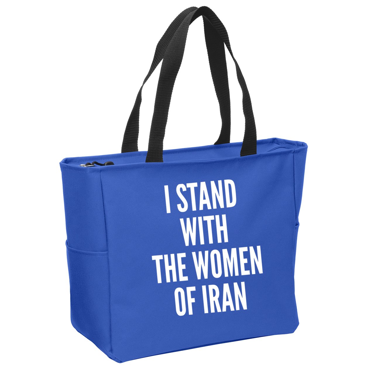I Stand With The Women Of Iran Iranian Flag, #Freeiran FIST Zip Tote Bag
