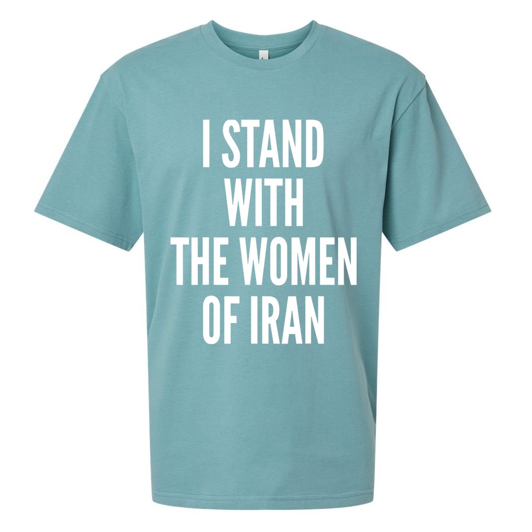 I Stand With The Women Of Iran Iranian Flag, #Freeiran FIST Sueded Cloud Jersey T-Shirt