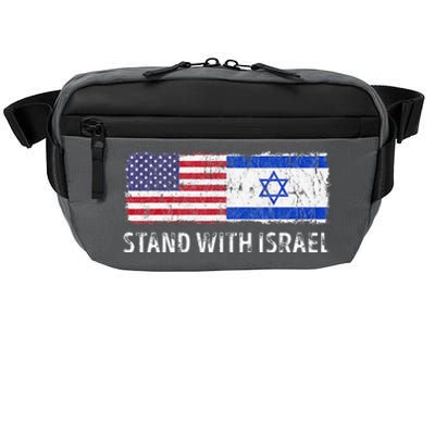 I Stand With Israel USA Israeli Flag Jewish Crossbody Pack