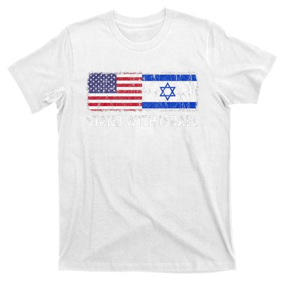 I Stand With Israel USA Israeli Flag Jewish T-Shirt