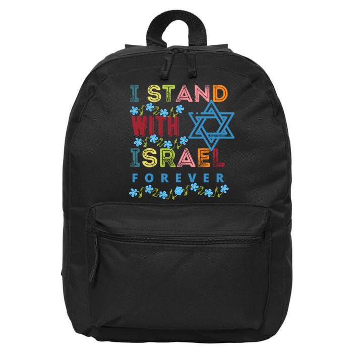 I Stand With Israel Forever/ Christians Supporting Jewish 16 in Basic Backpack